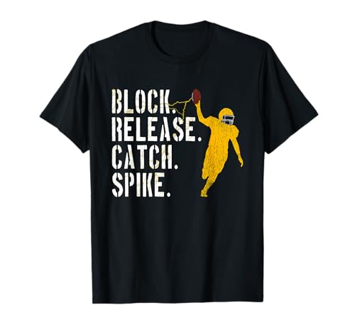Block Release Catch Spike, National Tight End Day 2022 T-Shirt