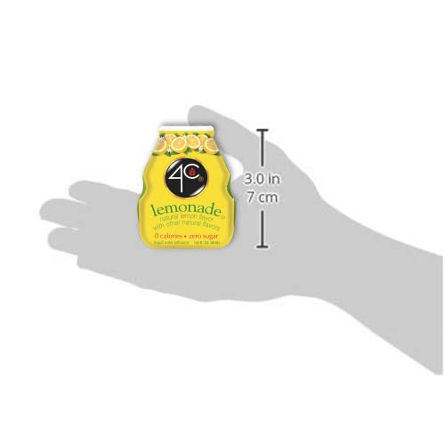 4C Sugar Free A Liquid Water Enhancer 12 Pack, Premium Natural Flavors, 0 Calories (Lemonade, 1.62 Ounce (Pack of 12))