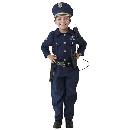 Dress Up America Deluxe Police Dress Up Costume Set - Includes Shirt,…