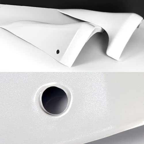 Miniatura 10 de Protectores de barro de poliuretano para parachoques trasero, 2 piezas, compatibles con Infiniti G35 2DR Coupe 2003-2006, 2004 2005 (negro sin