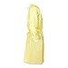 RightCare Disposable Isolation Gown Non-Medical 25gsm, Medium/Large, Yellow, Open Back with Elastic Cuffs, Case of 100