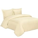 Full / Queen Ivory Silky Soft Duvet Covers 100% Rayon from Bamboo Duvet Cover Sets