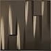 Ekena Millwork 19 5/8"W x 19 5/8"H Hamilton EnduraWall Decorative 3D Wall Panel, Metallic Dark Bronze (Covers 2.67 Sq. Ft.