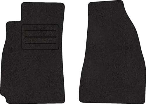 Velours VORNE Fußmatten Schwarz LUX für Toyota MR2 (1984-1989) 2-teilig