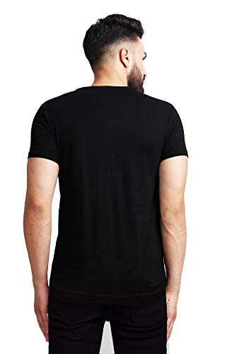 Image of LEOTUDE Regular Fit Half Sleeve Cottonblend Men's T-Shirt