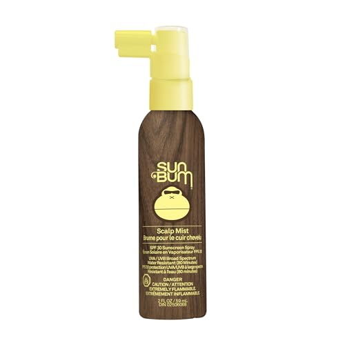 Sun Bum Original SPF 30 Sunscreen Scalp & Hair Mist - Broad Spectrum UVA/UVB Protection with Vitamin E - Vegan & Hawaii 104 Act Compliant Oxybenzone/Octinoxate Free - 59ml