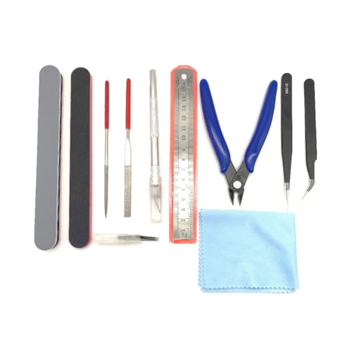 Model Making Tool Kit Gundum Craft Tools Set 11 pcs Hobby Building Repairing Fixing Tool