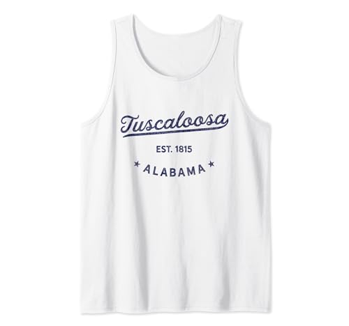 Tuscaloosa Alabama, recuerdo de viaje genial, vintage, Tuscaloosa Camiseta sin Mangas