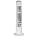 Russell Hobbs 29" Inch, Lightweight, Tower Fan, 3 Speeds, 75° Oscillation, Powerful Airflow, Quiet Operation, Timer, Perfect for Home or Office, White- RHTF2923W