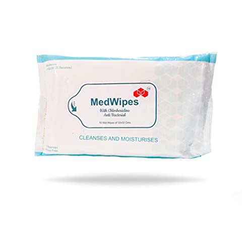 Image of Med wipes Bed Bath Wipes,Alcohol-free disposable Adult wipes,Rinse Free Cleansing Body Bath Wipes(Each pack 10 Wipes) (2)