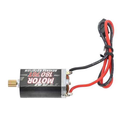 RC-Bürstenmotor, Leichter Geräuscharmer RC-Motor, RC-Motor, 7,2 V 180 Ferngesteuerter Auto-Buchsenmotor, RC-Zubehör für 1/18 RC Crawler Modellautos Spielzeugautos für RC Hobbyisten und Kids