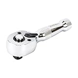 ARES 42036 - 3/8-Inch Drive 72-Tooth Stubby Ratchet - Chrome Vanadium Steel Construction and Mirror...