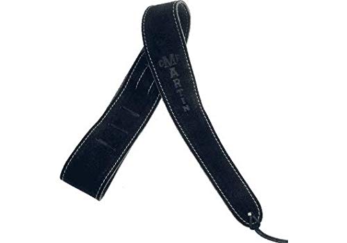 Martin 18A0016 2.5-Inch Suede Guitar Strap - Black #TOP2