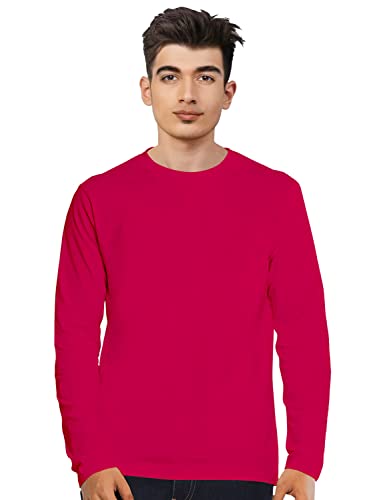 Image of Cricmarket Mens Plain 100% Cotton Round Neck Full Sleeves Multicolour T Shirt. Casual, Trendy, Stylish Tshirts and Tops
