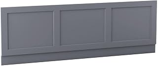 Aquariss 1700mm Traditional Bath Front Side Panel Matte Grey MDF Adjustable Height