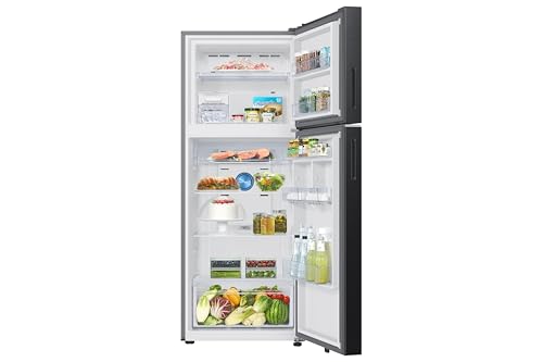Image of Samsung 419 L, 3 Star, Convertible 5-in-1, Digital Inverter, Frost Free Double Door, Bespoke AI WiFi Enabled Refrigerator (RT45DG6A4DBXHL, Luxe Black)