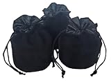 Un lot de 3 sacs noirs moelleux.