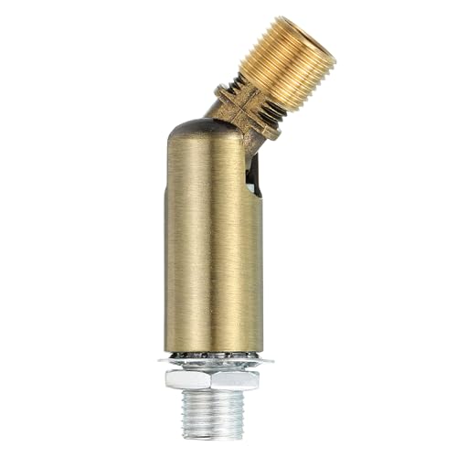Image of sourcing map Sloped Ceiling Adapter, 180 Degree 46x15mm M10 Fine Thread Sloped Ceiling Light Fixture Adapter Kit for Ceiling Pendant Light Chandelier Track Suspend(Copper)