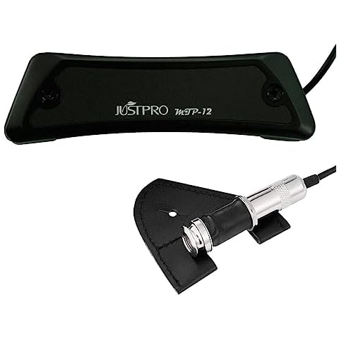 JUSTPRO Acoustic Guitar Pickup, Humbucker Magnetic Passive Sound-Hole Guitar Pickups with Audio Output for Acoustic Guitar Cover