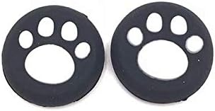 2PCS Silicone Cat Skull Thumb Grip Cap Gamepad Joystick Cover Case for Sony PlayStation Dualshock 3/4 PS3 PS4 Slim Pro Xbox One 360 Controller (Cat Paw - White)