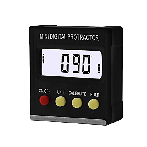 MQPALZKD 360 Degree Mini Digital Protractor Inclinometer Electronic Level Box Magnetic Base Measuring Tools
