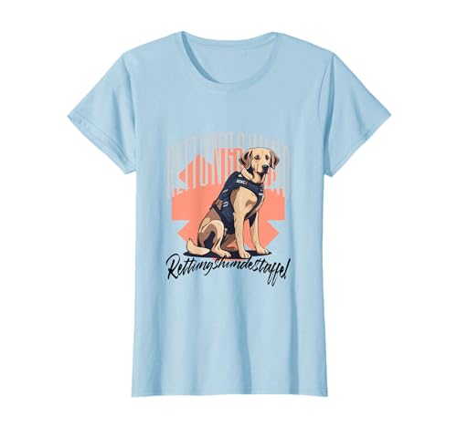 Rettungshundestaffel für Einsatzkräfte mit Labrador T-Shirt