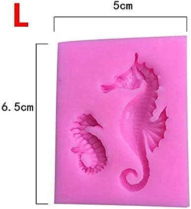 Miniatura 5 de Molde de silicona de caballo de mar Fondant Sugarcraft Cake Decorating Tools Chocolate Gumpaste Jelly Mold