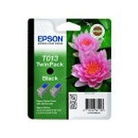 Epson T0134 Double Pack Cartouche d'encre d'origine Noir pour SC480 SXU 580 C20 C40