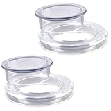 Hilai Regenschirm-Loch-Ring-Stecker-Set, Terrassentisch, Regenschirm, Silikon-Ringkappenabdeckung für Gartengeschäft, durchscheinend, 2 Stück