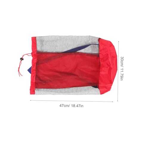 NOLITOY Mesh Storage Bag for Boy Girl Toys Lightweight Travel Beach Bag for Outdoor Activities Drawstring Design for Play and Swimming Accessories2
