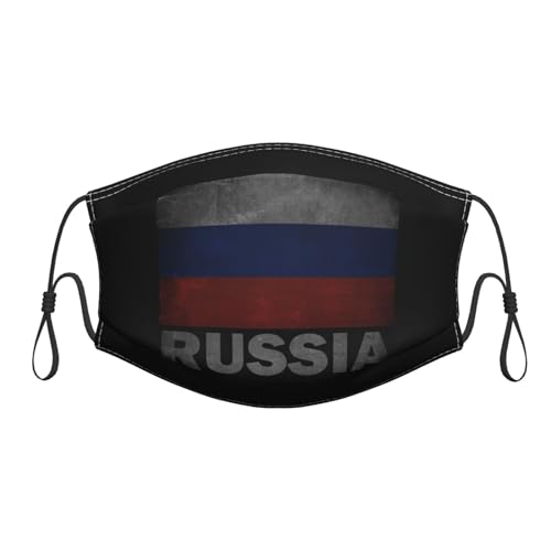 Piguncle Retro Russia Flag Premium Masks Breathe Easy Stay Black