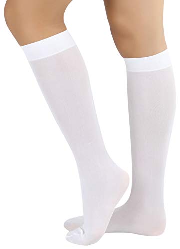 ToBeInStyle Women's Nylon Knee High Opaque Socks3