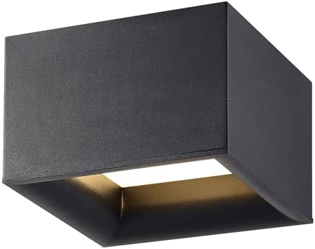 Access Lighting - HI 50009LEDD-BL/ACR Bloc Flush Mount, Black