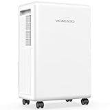 VEAGASO 30 Pints Dehumidifiers for Basements, 2500 Sq.Ft Dehumidifier for Bedroom Bathroom, Portable Dehumidifier with Continuous Drain Hose, Auto Defrost System, Quiet Design