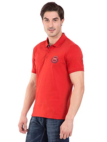 Image of Jockey Men Cotton Blend Solid Regular Fit Sport Polo T-Shirt