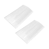 Tamaño: cada barra de acrílico de piruleta mide 20 cm de largo y 3 mm de diámetro, transparente como el cristal, proporciona un aspecto elegante para la decoración de pasteles/dulces;Comprueba el tamaño que necesitas antes de realizar el pedido.