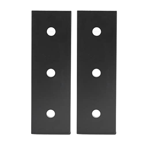Placa De Unión Aluminio Aleación 3 Agujeros, 2 Piezas, Soporte Plano - Conexión Resistente, Antióxido Y Fácil Montaje Para Muebles (4040)