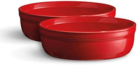 Emile Henry 5" x 1.5" Creme Brulee Dishes (Set of 2) | Burgundy
