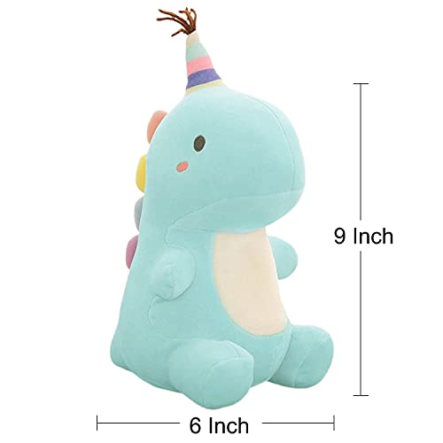 Vhyhcy Stuffed Animal Plush Toys, Cute Dinosaur Toy, Soft Dino Plushies For Kids Plush Doll Gifts For Boys Girls (Blue, 9 Inch) #TOP2