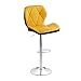 Taburete De Barra De Elevación Silla De Recepción Taburetes De Barra De Cocina Ajustable 60-80Cm / 23.6-31.5 Pulgadas Silla Giratoria De 360 ° Taburete Alto,Amarillo