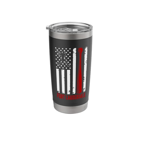 Fort Lauderdale USA Flag Stainless Steel Tumbler