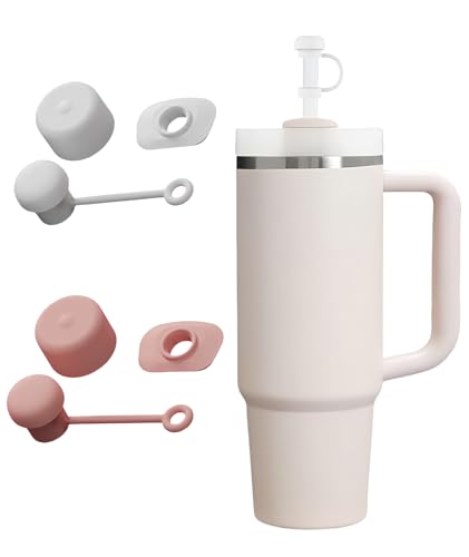 6 Pcs Stanley Cup Accessories, Spill Stopper Set for Straw cover2.0, Food Grade Cover Cap, Accessories Including Straw Cap, Fix Leak Stopper and Lid Spill Plug (Not Include Cups)