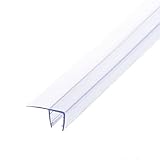 Kingran Shower Door F Jamb Seal with Soft Leg Fit for 90 Degree and 1/2 Inch Glass,78 Inch High,Clear