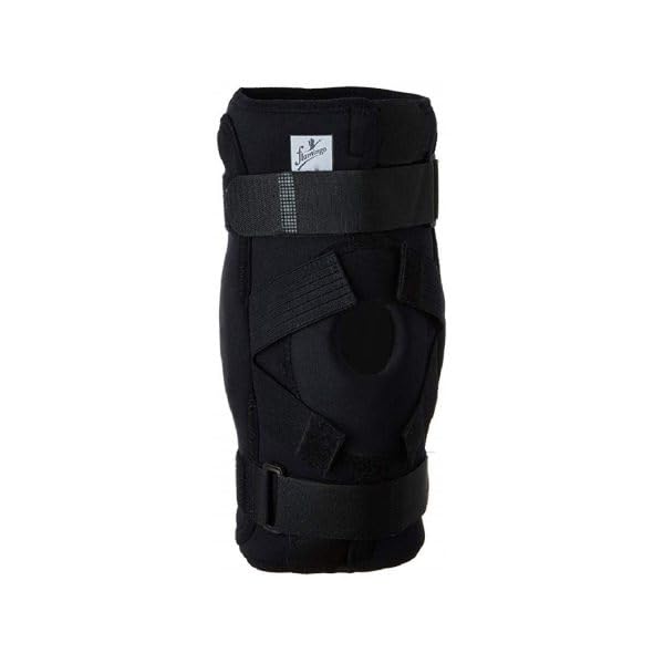 Open Patella Hinged Knee Brace | Neoprene Knee Stabilizer for Joint Pain Relief, Support for Arthritis, Meniscus Tear, Injury Recovery – Adjustable, Breathable | Black | Size - XXL |-image-41
