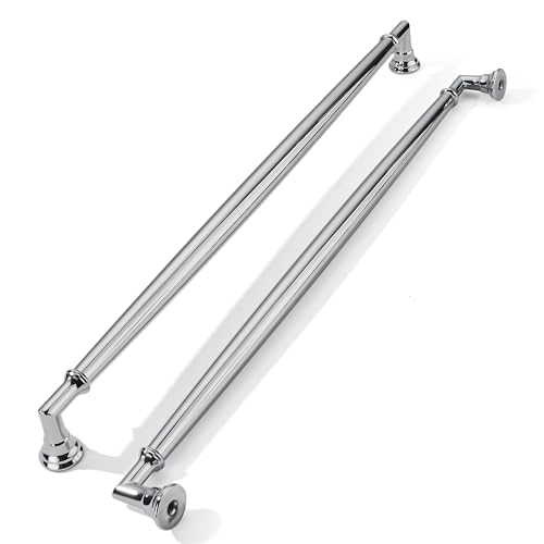 khtumeware 5 Pack 12 Inch(305mm) Polished Chrome Cabinet Pulls Heavy Duty Solid Cabinet Handles Kitchen Cabinet Hardware for Cupboard Drawer Handles