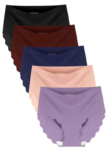 BEENIUBEE Seamless Underwear for Women, High Waisted No Show Panties