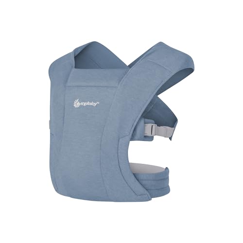 Image of Ergobaby Embrace Newborn Baby Carrier for Infants 0-12 Months (7-25 lbs) - Ergonomic 2-Position Infant Carrier with Head and Neck Support, Hip-Healthy Positioning - Oxford Blue