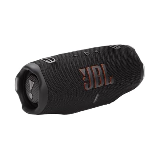 JBL Charge 6, Powerful JBL Pro Sound with AI Sound Boost, Up to 28 Hours of Playtime, Multi-Speaker Connection by Auracast, Waterproof, dustproof, and Drop-Proof, Black