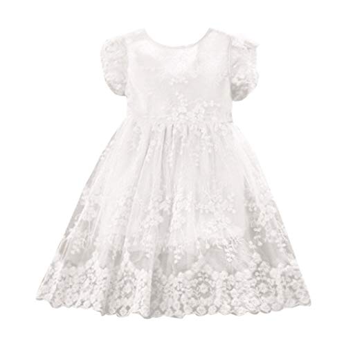 Vestido de princesa infantil para bebê moda com mosca de festa com laço de renda para meninas manga