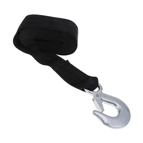 Sangle de treuil de remorque marine Homoyoyo en polyester avec crochet acier